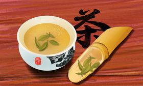 茶杯传统国风古风插画卡通背景