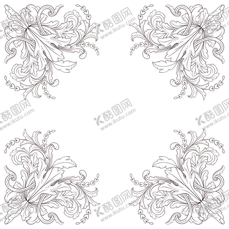 编号：13265409110644106609【酷图网】源文件下载-欧式装饰花纹图案