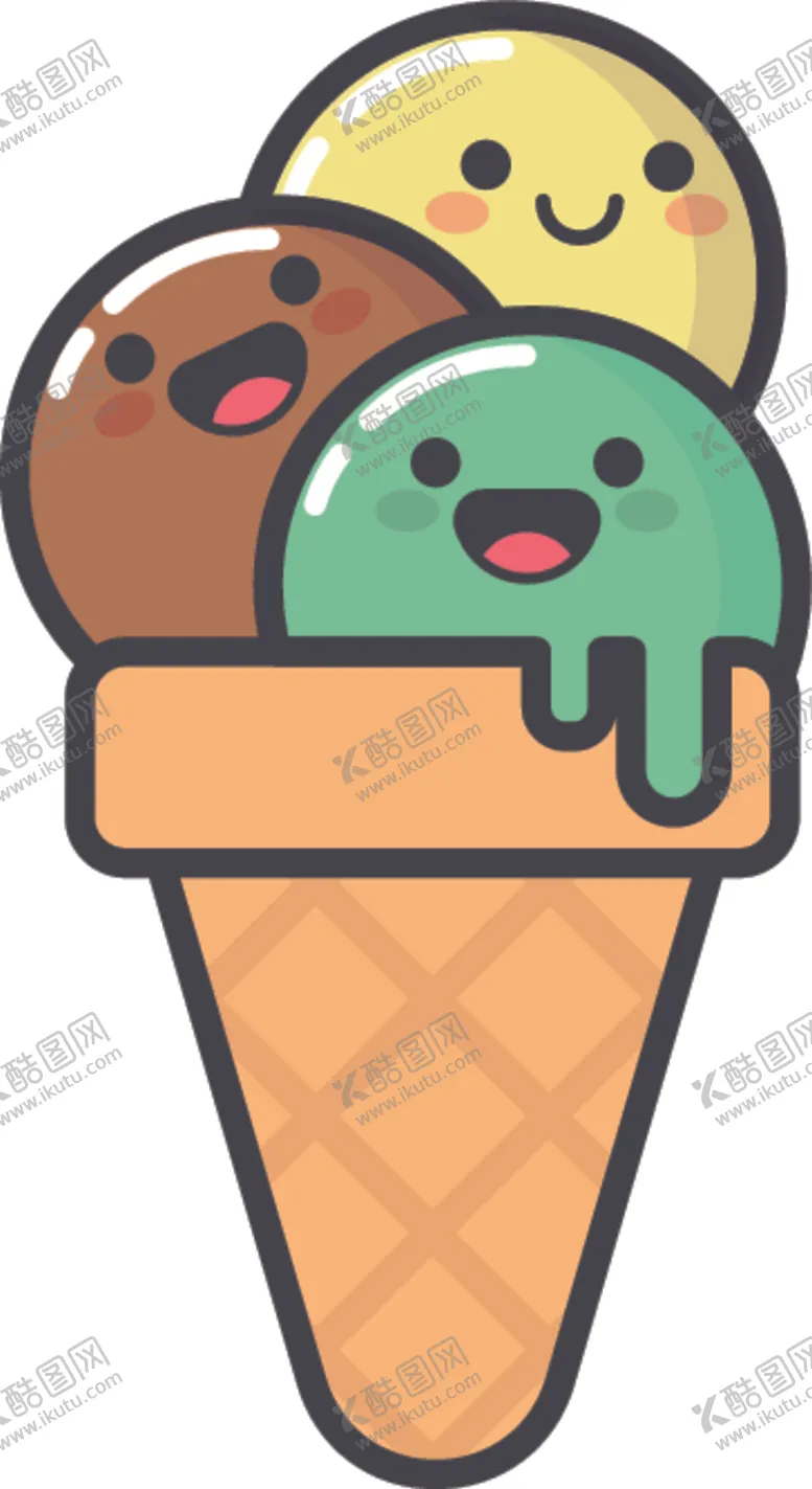 编号：14735107010516448862【酷图网】源文件下载-卡哇伊美食