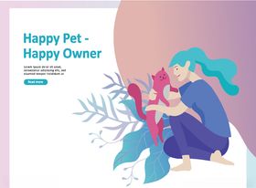 宠物手绘海报