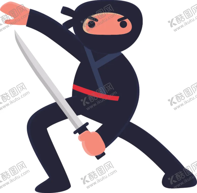 编号：39381304010343131995【酷图网】源文件下载-卡通忍者