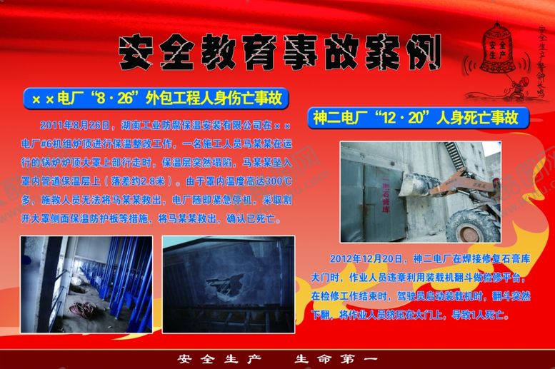 编号：18005010141519533012【酷图网】源文件下载-重大安全事故案例展板