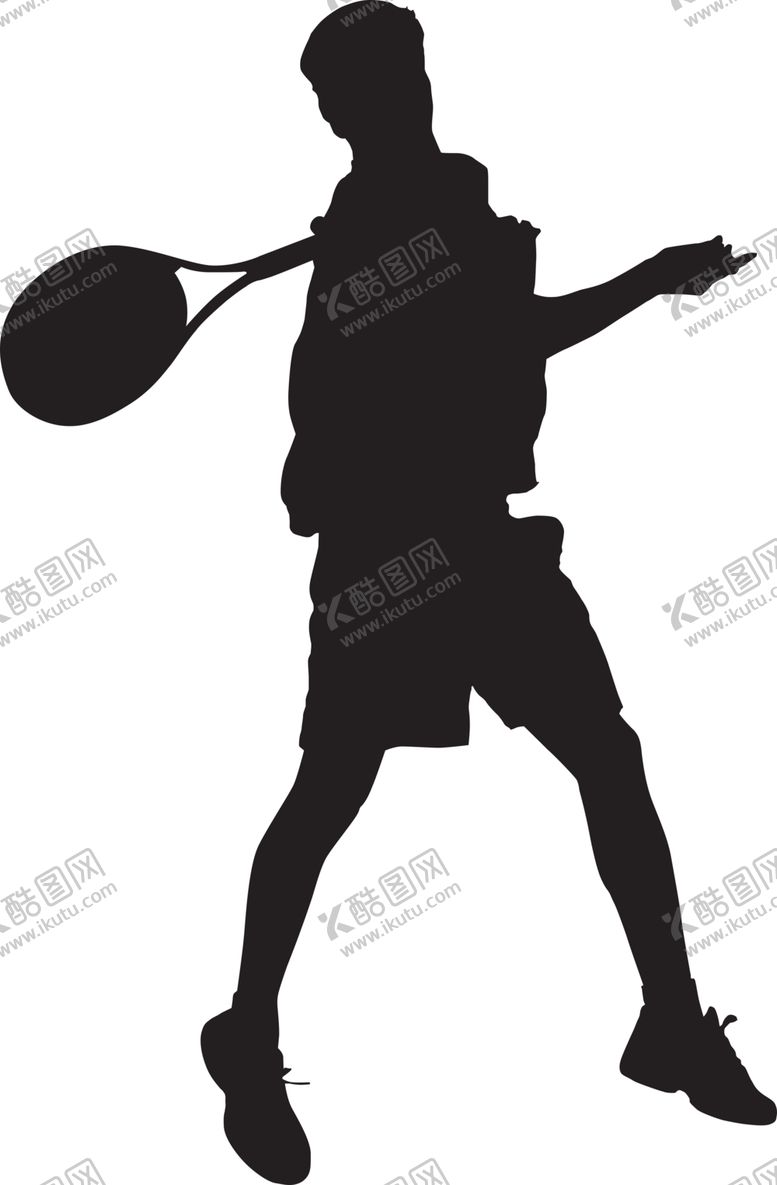 编号：36228707051521205397【酷图网】源文件下载-运动员剪影