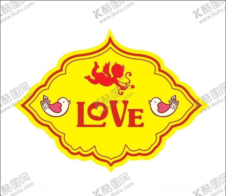 编号：88718409172235261874【酷图网】源文件下载-爱的贴画