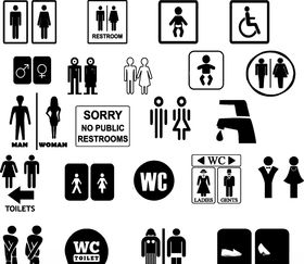 厕所标志
