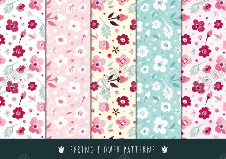 编号：33811609211622557328【酷图网】源文件下载-多彩花卉图案布料展示