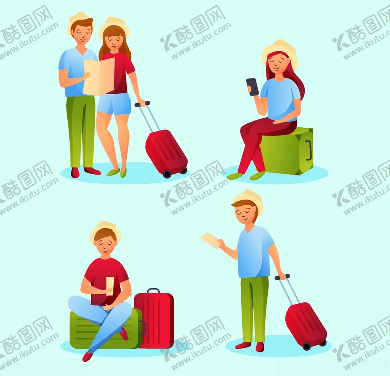 编号：20929506301350154678【酷图网】源文件下载-旅客游客