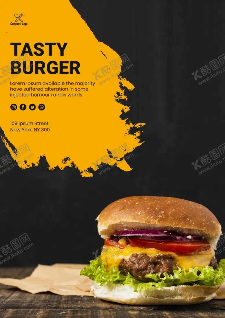 编号：39702109251731353384【酷图网】源文件下载-汉堡海报