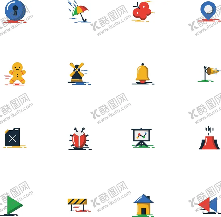 编号：26540909181008102794【酷图网】源文件下载-实用彩绘图标     