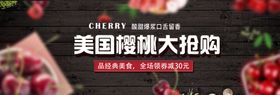 美国樱桃园节背景采摘海报