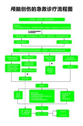 颅脑创伤的急救诊疗流程图