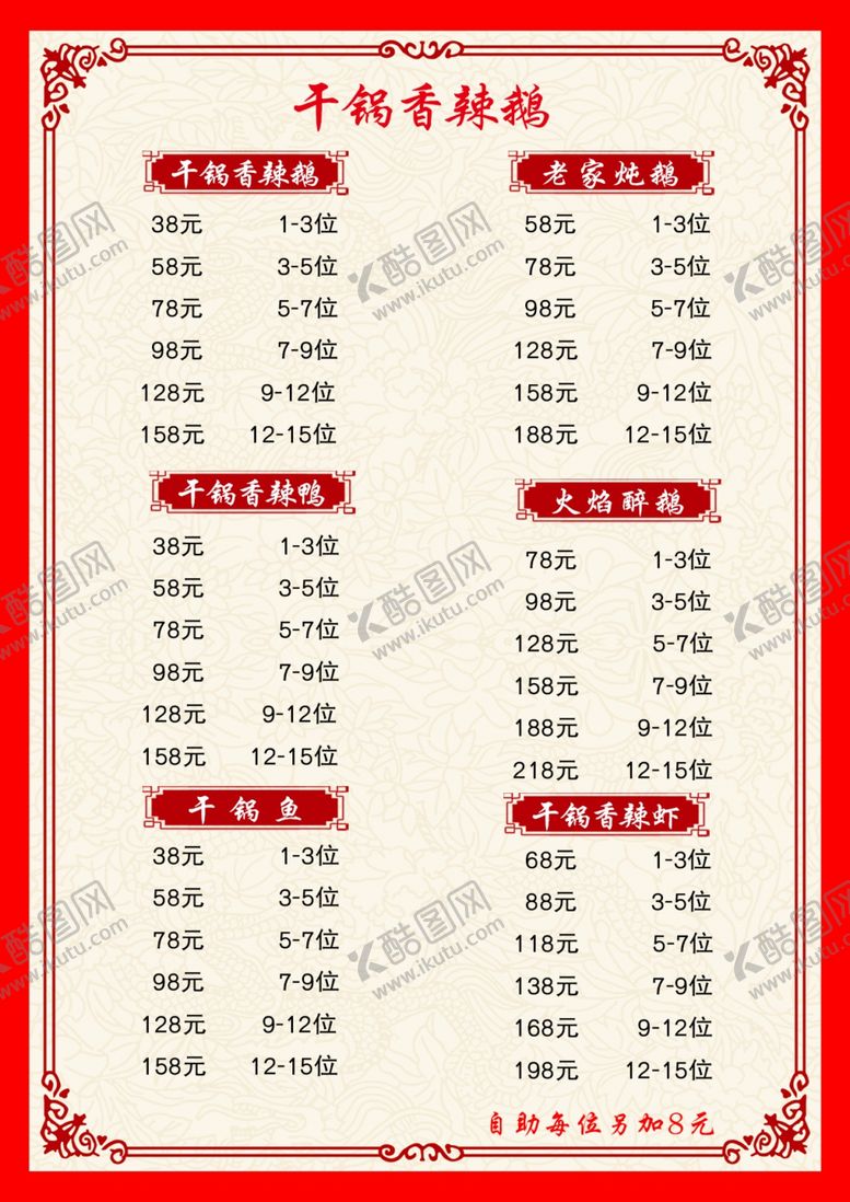 编号：90398604180738418503【酷图网】源文件下载-饭店菜单