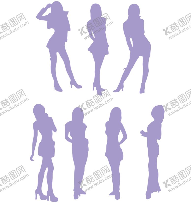 编号：98447502061113447639【酷图网】源文件下载-模特剪影
