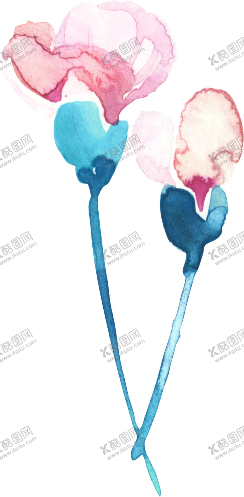 编号：22127710231146188007【酷图网】源文件下载-水彩手绘花卉花朵植物