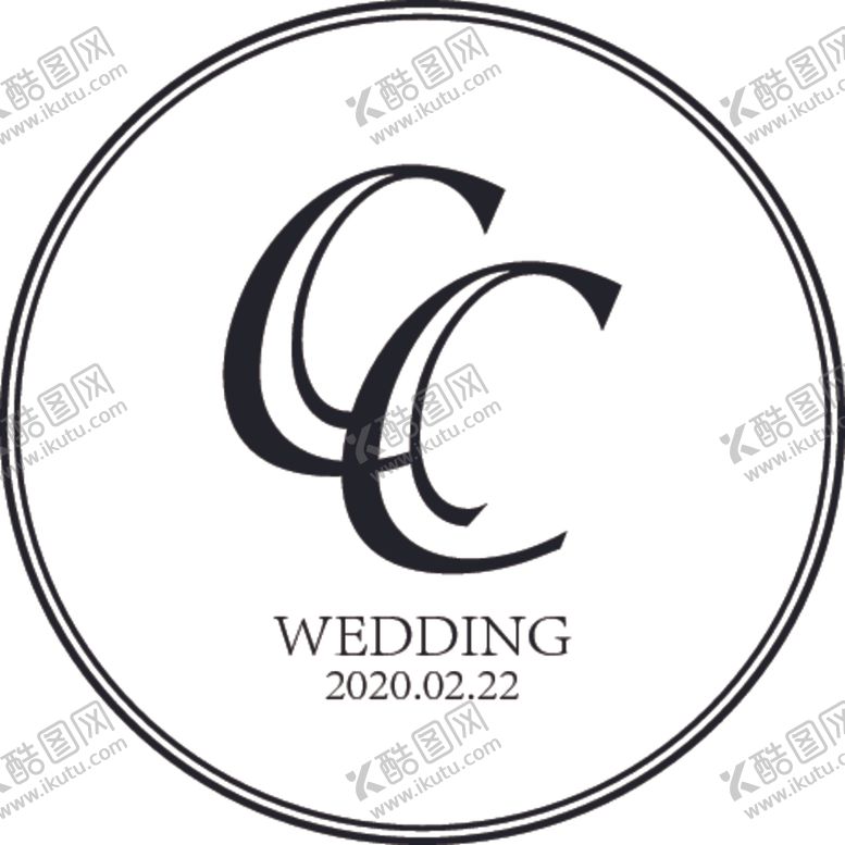 编号：28602210111901225950【酷图网】源文件下载-婚礼logo英文logo