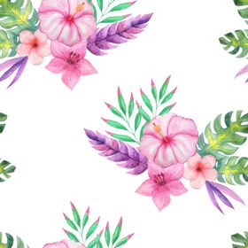 彩绘水彩花