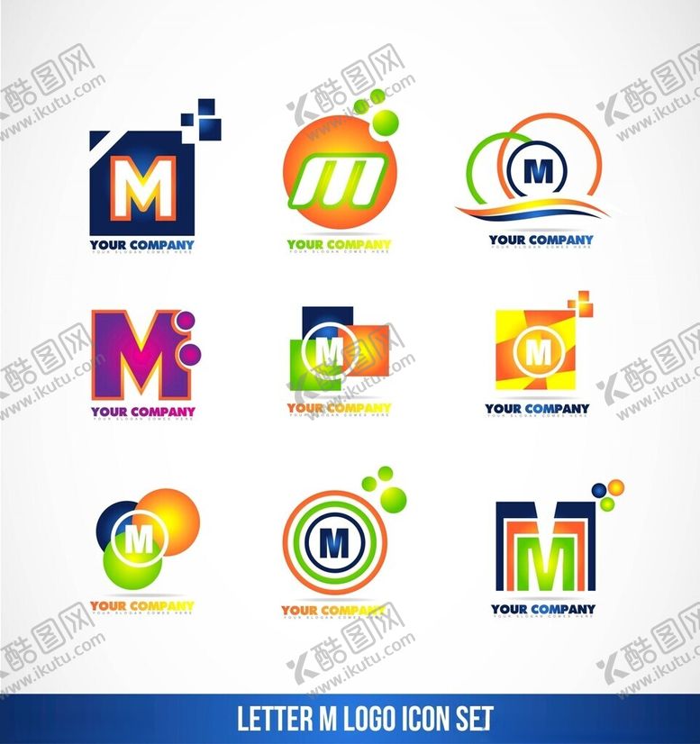 编号：77594809290328375194【酷图网】源文件下载-字母M标志设计集合