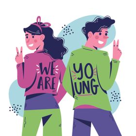 欢呼雀跃的人物
