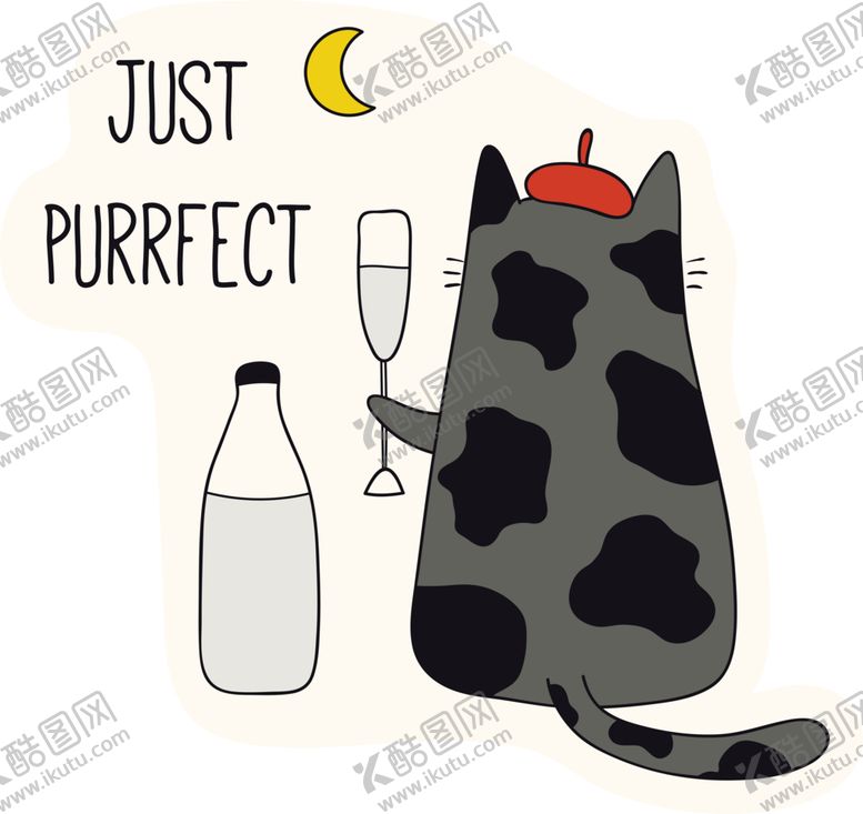 编号：77369909260947258311【酷图网】源文件下载-手绘卡通猫