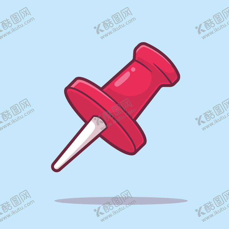 编号：41245802260958448071【酷图网】源文件下载-矢量卡通图钉