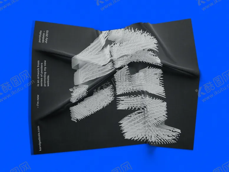 编号：46186006290004402635【酷图网】源文件下载-高清褶皱海报样vi机图片