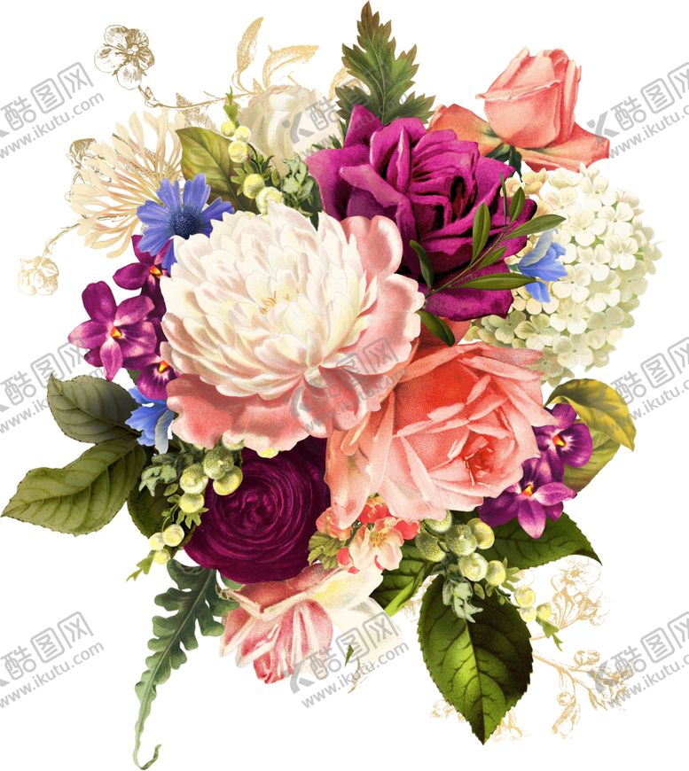 编号：88973001301707157915【酷图网】源文件下载-手绘花卉