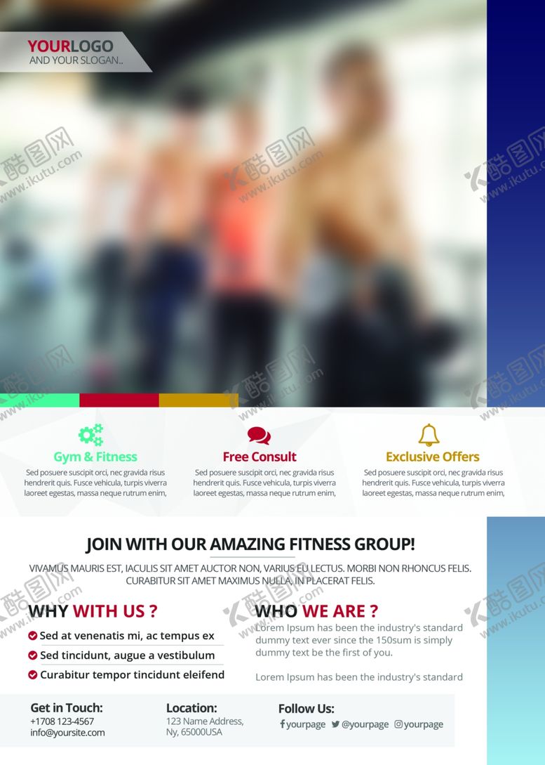 编号：70852609251535424993【酷图网】源文件下载-国外宣传单模板