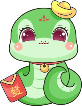 蛇年吉祥物插图