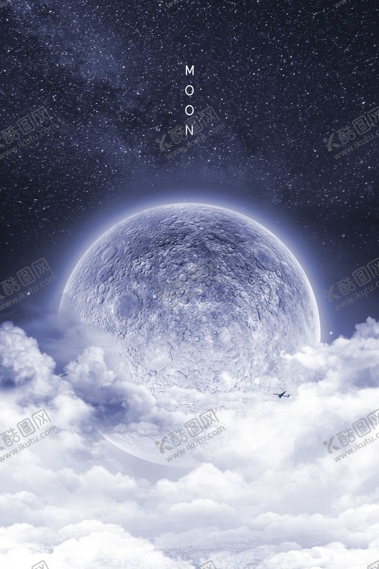编号：47046810300449378623【酷图网】源文件下载-唯美月亮背景