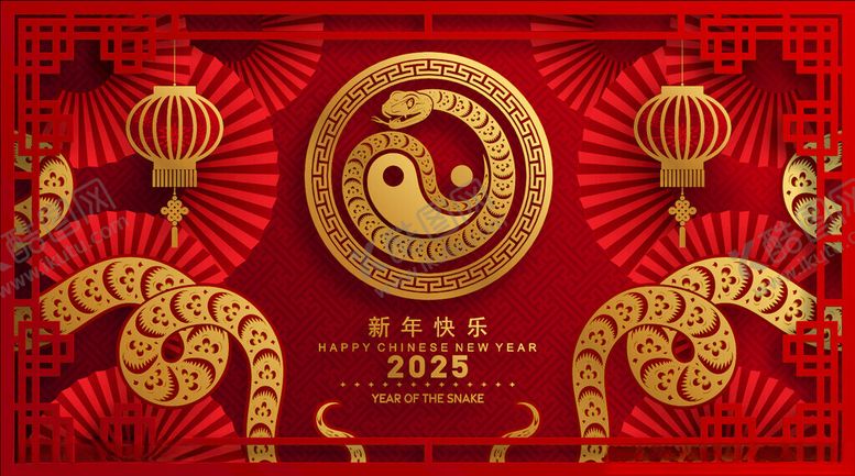 编号：29464601310959381173【酷图网】源文件下载-2025蛇年