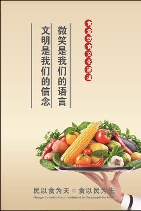 微笑服务企业文化宣传海报
