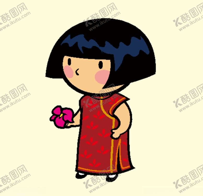 编号：18384406250156527993【酷图网】源文件下载-拿着花的女人