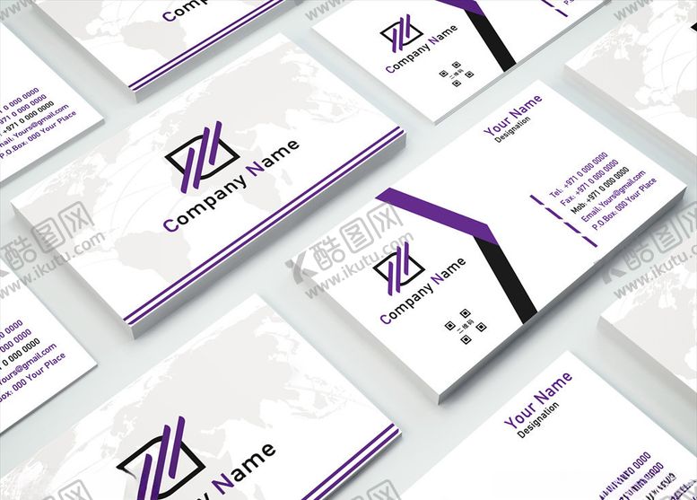 编号：32012309230259491317【酷图网】源文件下载-矢量名片模板