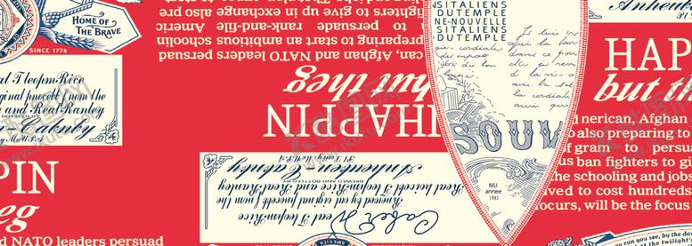 编号：10894507010622097882【酷图网】源文件下载-报纸字母图案