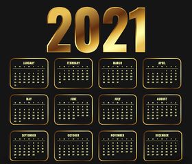 2021日历