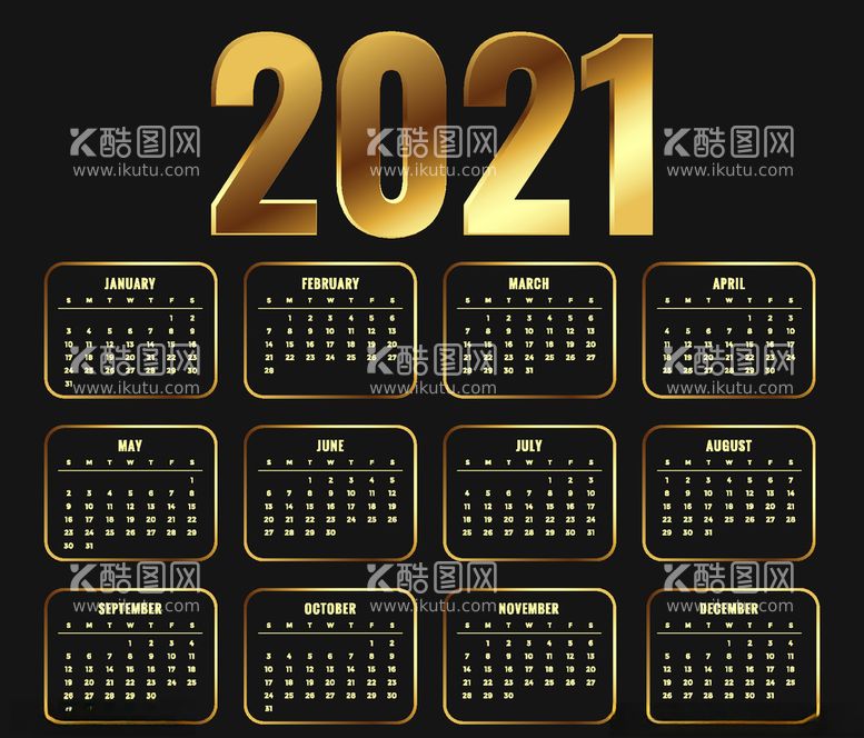 编号：91273903110602428773【酷图网】源文件下载-2021日历