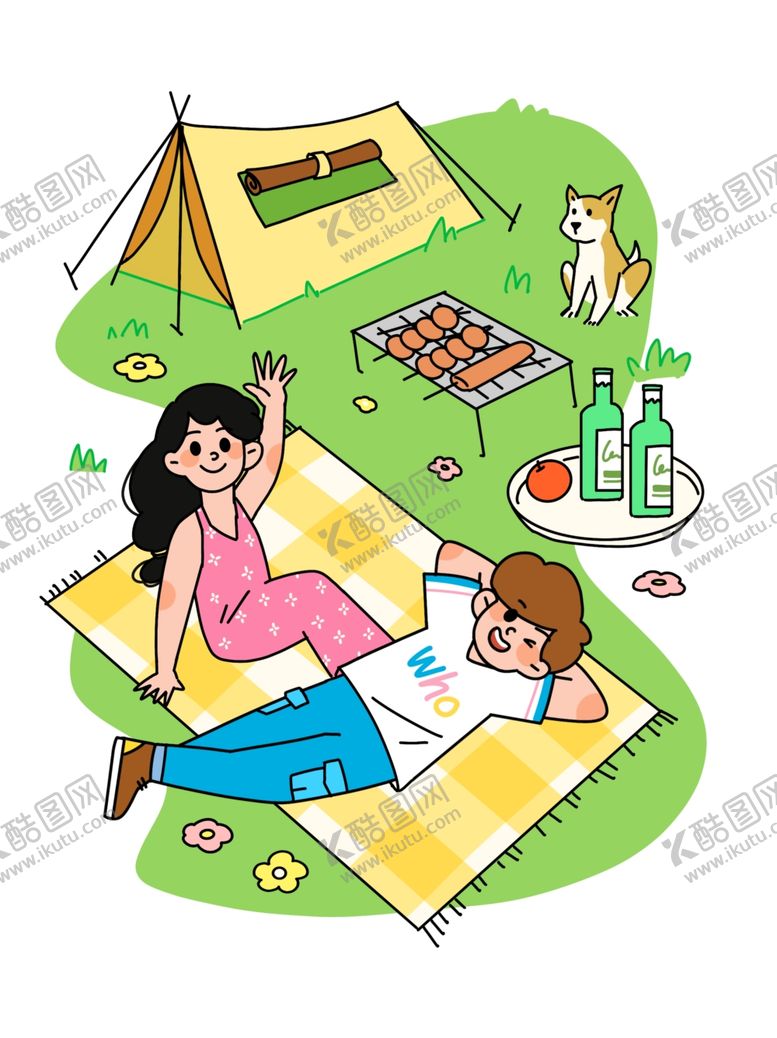 编号：64452903051010549838【酷图网】源文件下载-趣味扁平插画