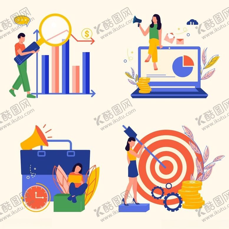 编号：93125206300727156277【酷图网】源文件下载-营销方案插画