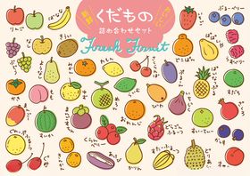 多彩水果图案背景图