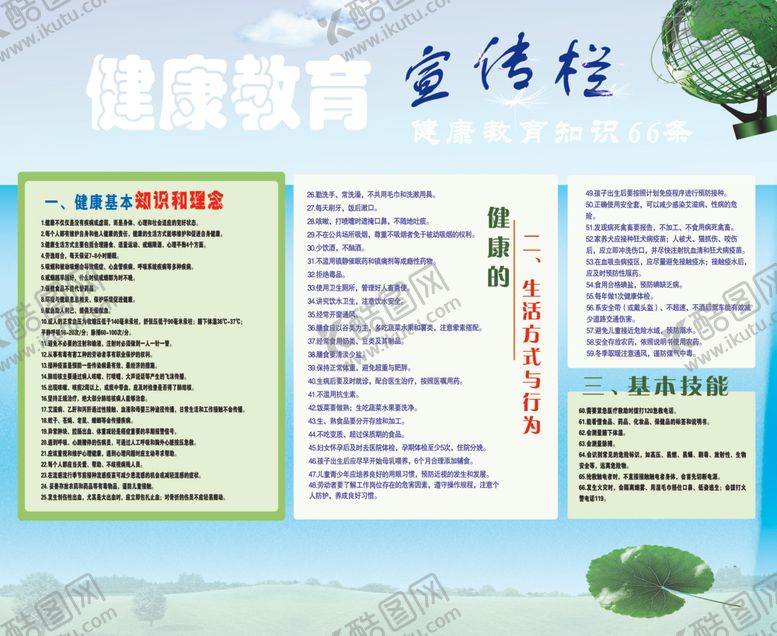 编号：79172609302331092456【酷图网】源文件下载-健康教育宣传栏