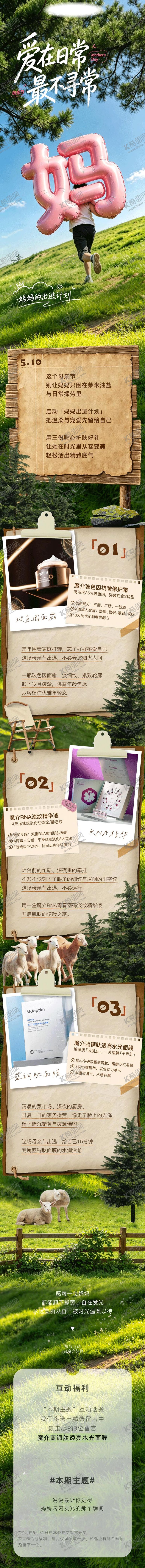 编号：49226205222133062518【酷图网】源文件下载-母亲节护肤长图