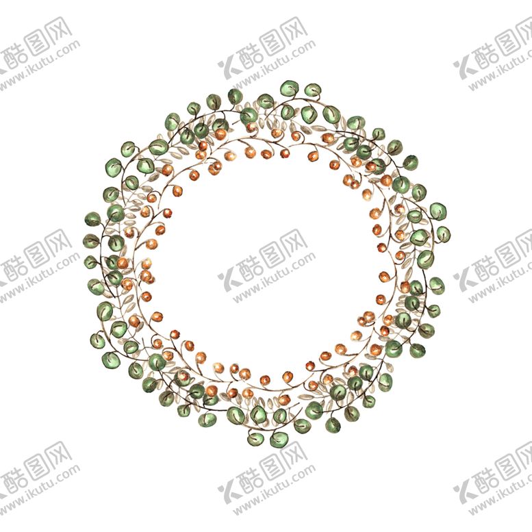 编号：40942506281050116551【酷图网】源文件下载-手绘花环