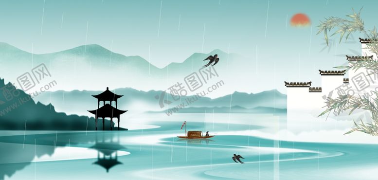 编号：79681704062359567257【酷图网】源文件下载-清明节浅绿色中国风清明背景