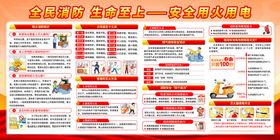 消防宣传月扎展板