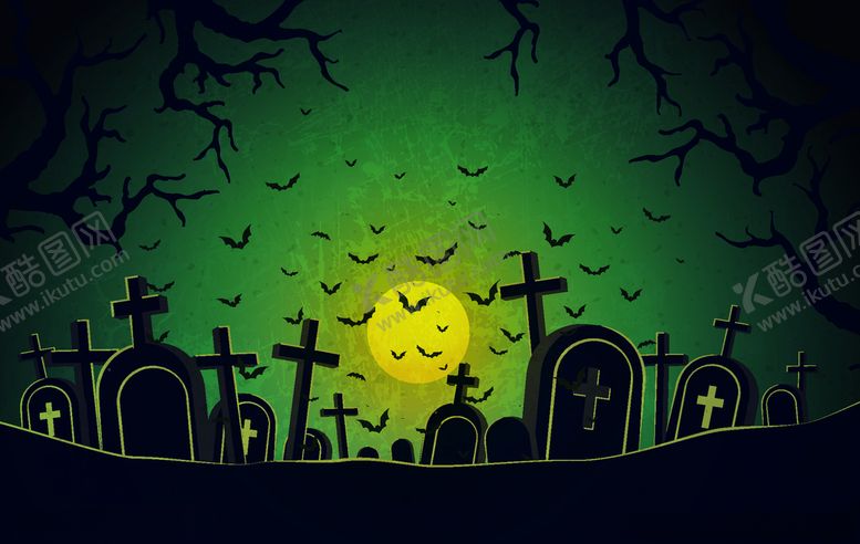 编号：47225610021232128308【酷图网】源文件下载-恐怖墓地