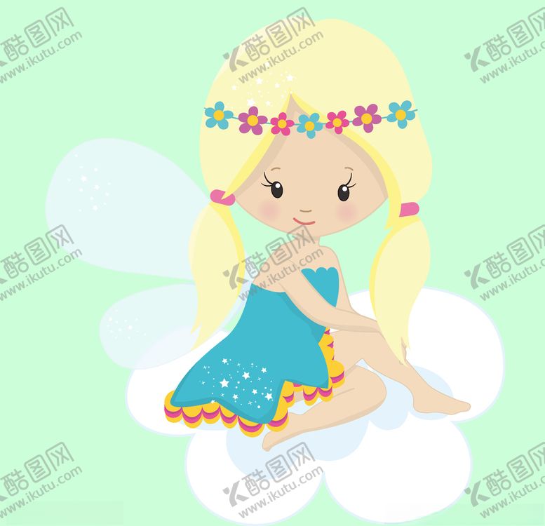 编号：70230510150358315548【酷图网】源文件下载-可爱卡通女孩手绘矢量素材