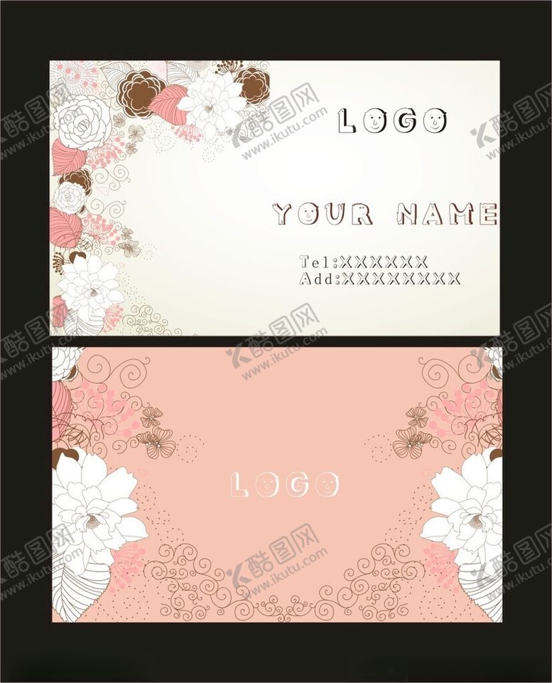 编号：62294206190042487530【酷图网】源文件下载-花卉名片