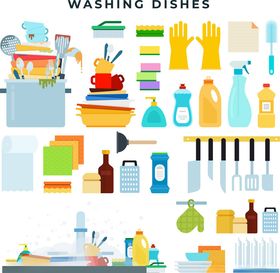 厨房清洁用品大集合