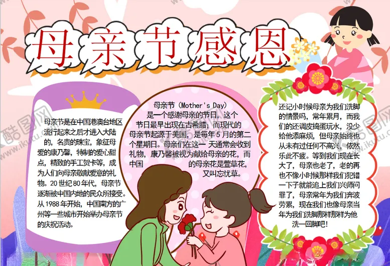 编号：37465906301155196775【酷图网】源文件下载-母亲节小报