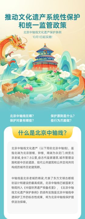 文化遗产系统性保护宣传长图
